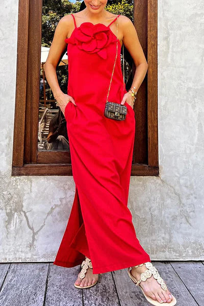 ELVIRETH – ELEGANT SUMMER DRESS WITH FLORAL GRACE