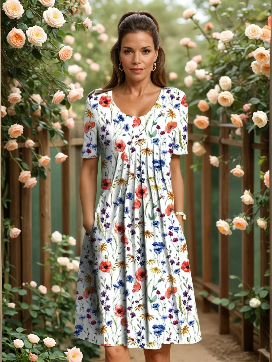 SEREIA – ELEGANT DRESS WITH TUMMY COVERAGE