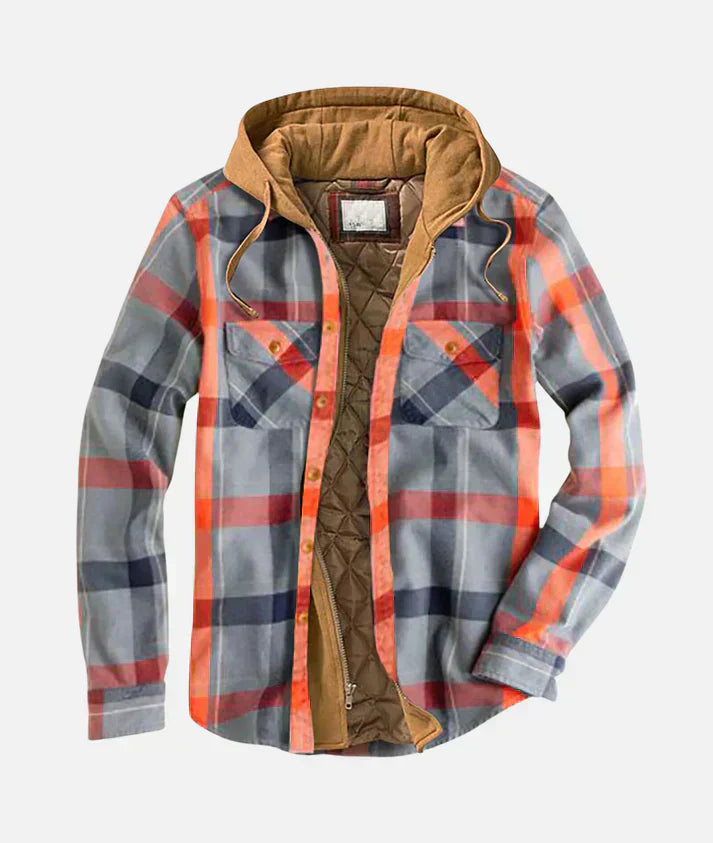 ELANITHRA – PLAID PATCHWORK JACKET