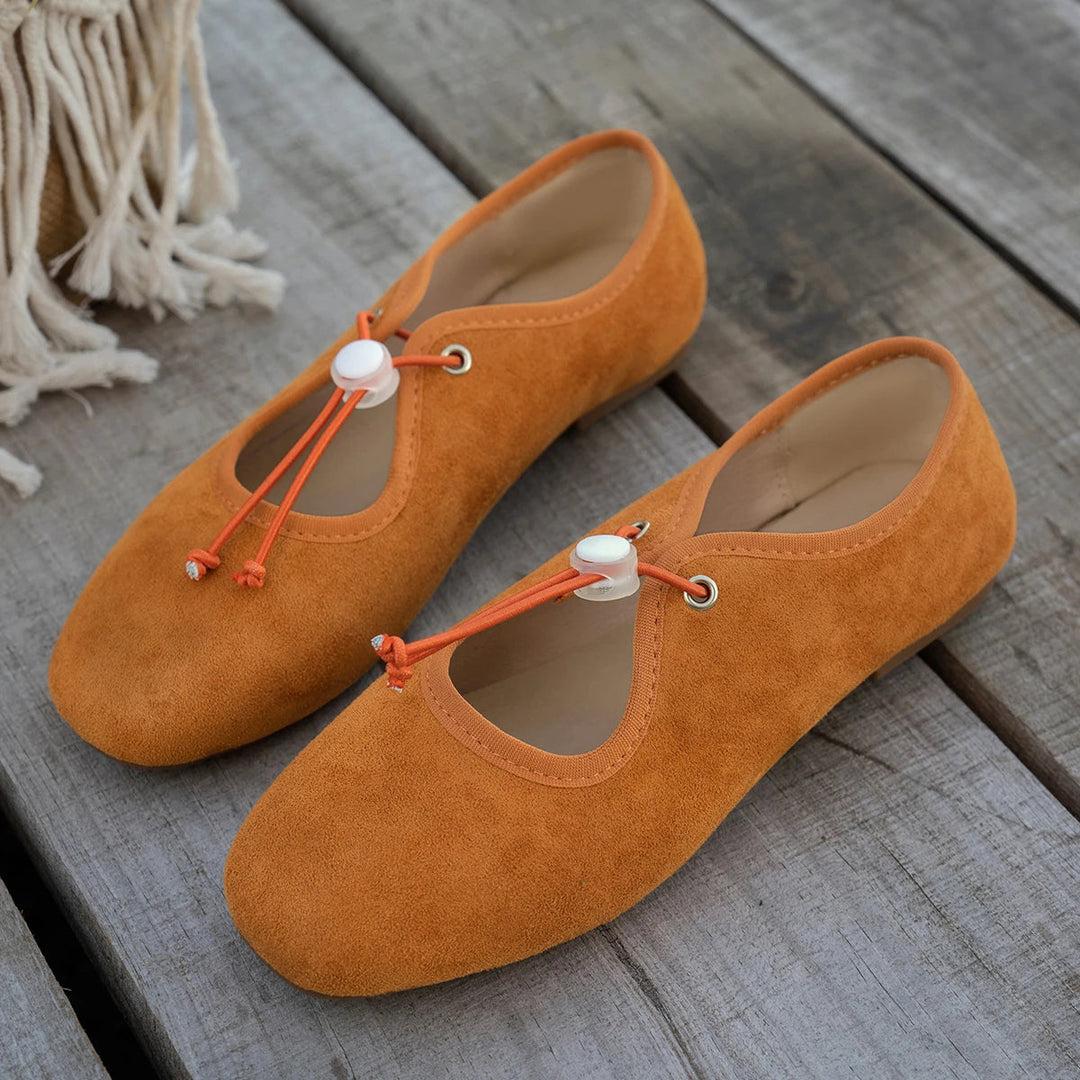 Amelia | Suede Lace-Up Mary Jane Loafer