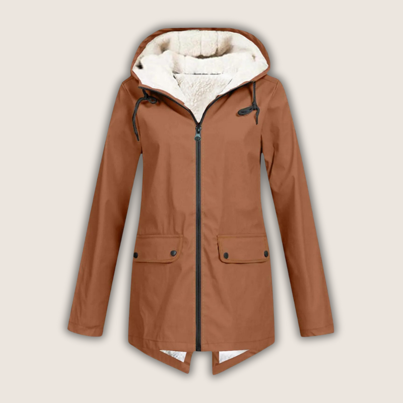 Liora | Waterproof Rain Jacket with Adjustable Hood