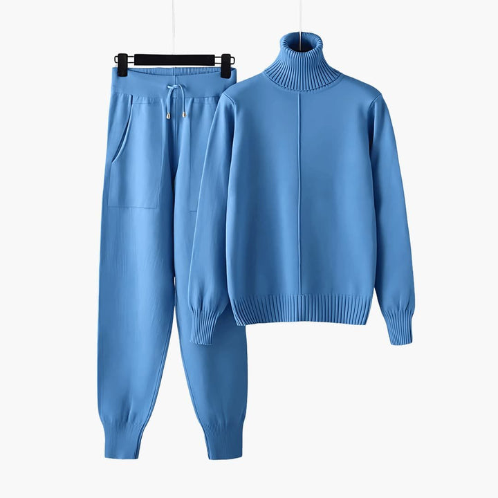 Lainey | Elegant Ribbed Turtleneck Lounge Set