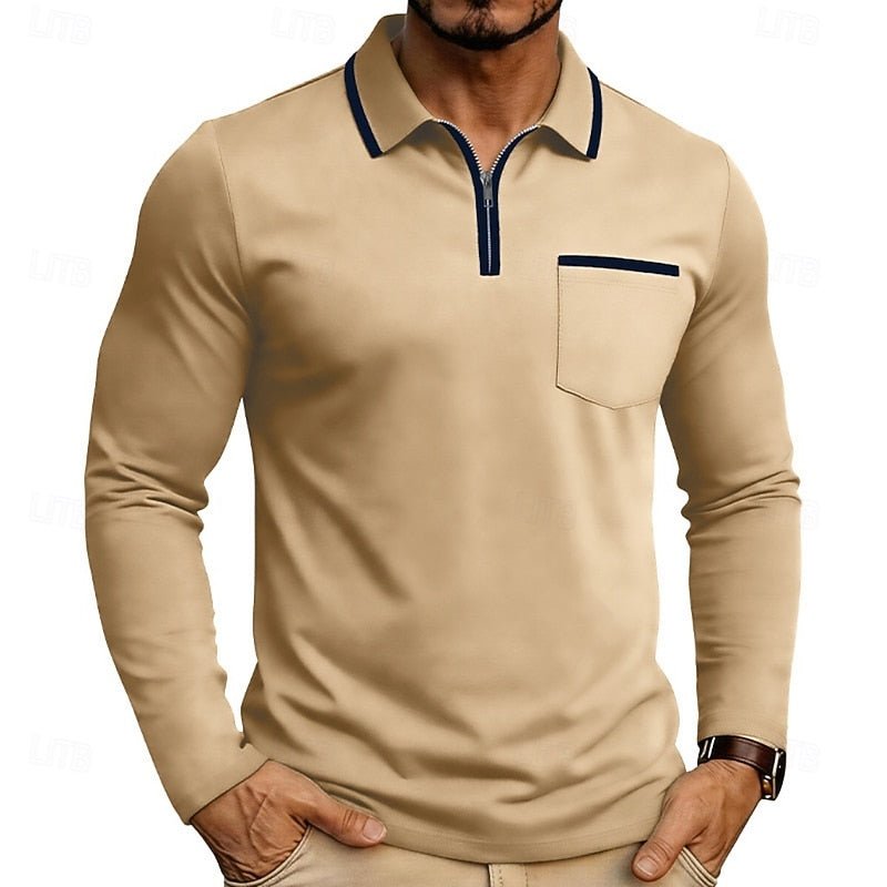 Zion | Refined Quarter-Zip Polo Shirt