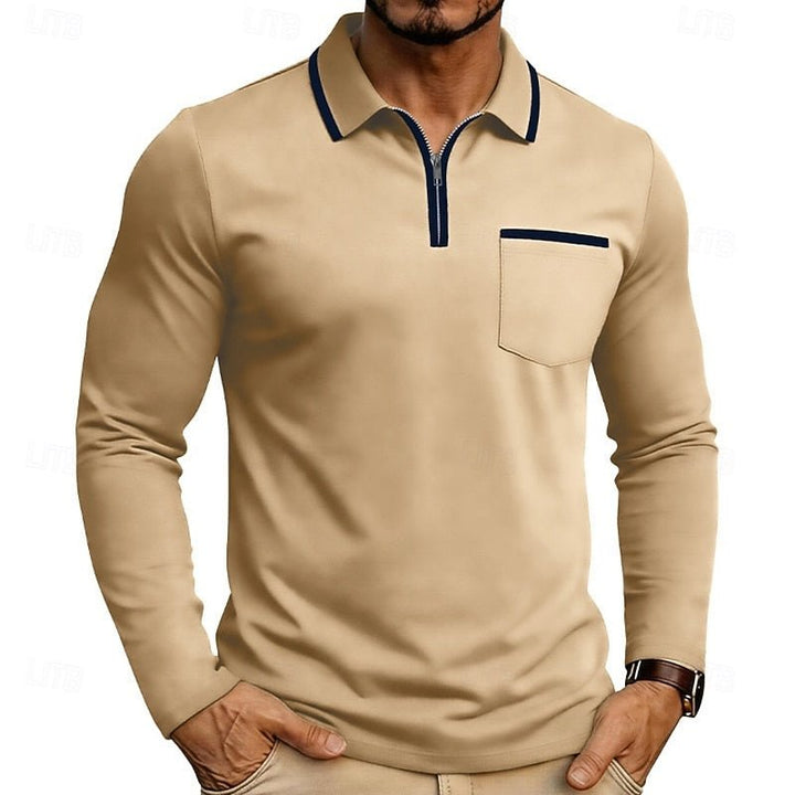 Zion | Refined Quarter-Zip Polo Shirt