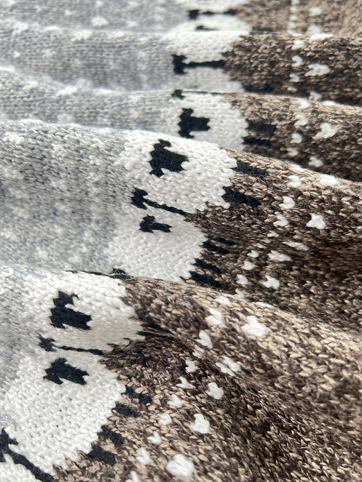 Nyomi | Nordic Sheep Pattern Chunky Knitted Sweater