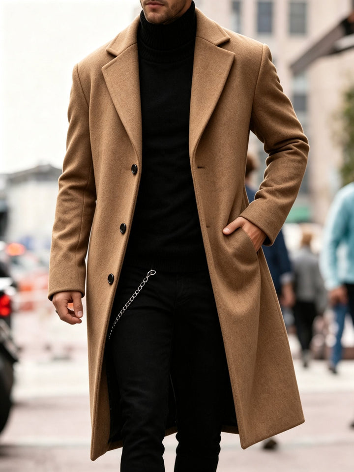 Adrian | Refined Long Trench Coat