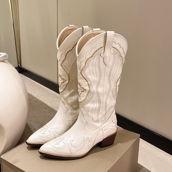 Adley | Elegant Design Cowboy Boots for Women