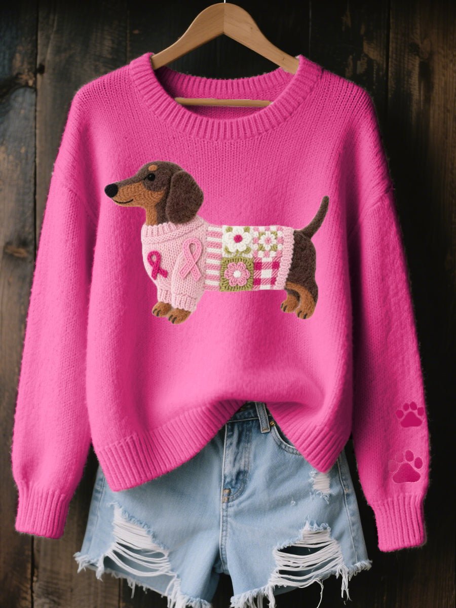 Julie | Playful Dachshund Knitted Sweater