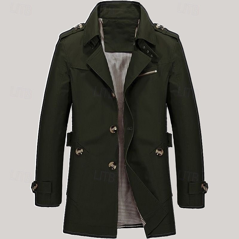 Thomas | Refined Single Breasted Trench Coat