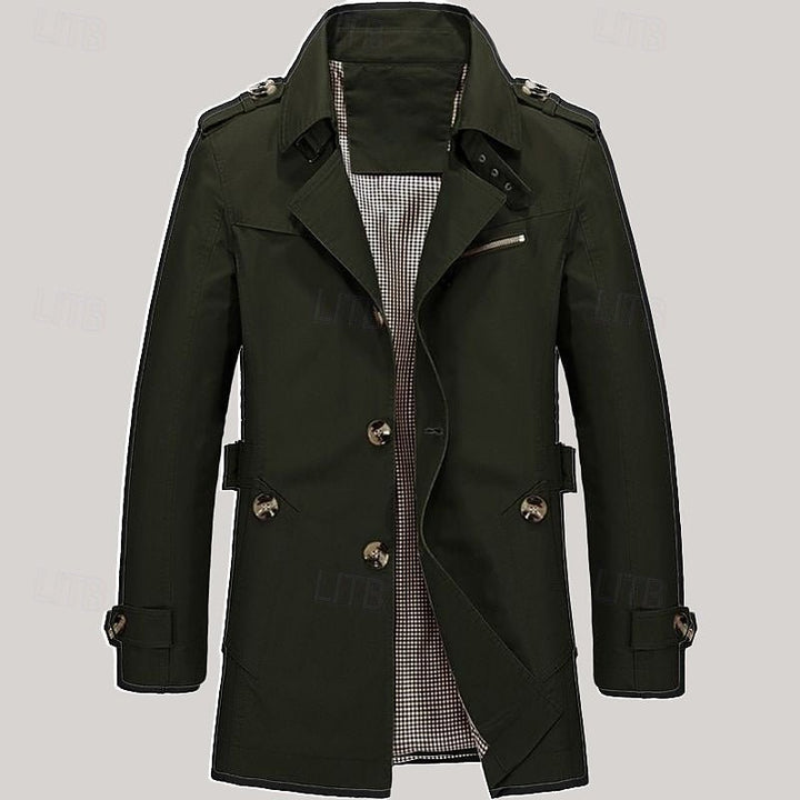 Thomas | Refined Single Breasted Trench Coat