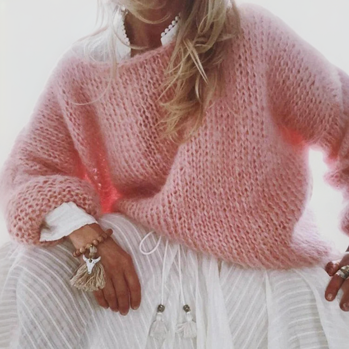 Amelia | Women's Mohair-Blend Knit Sweater