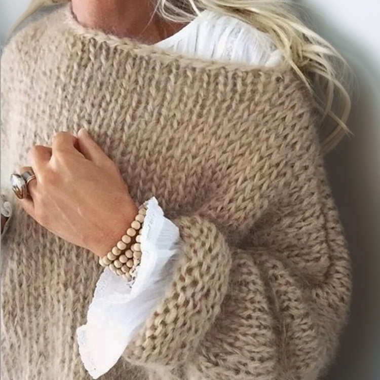 Amelia | Women's Mohair-Blend Knit Sweater