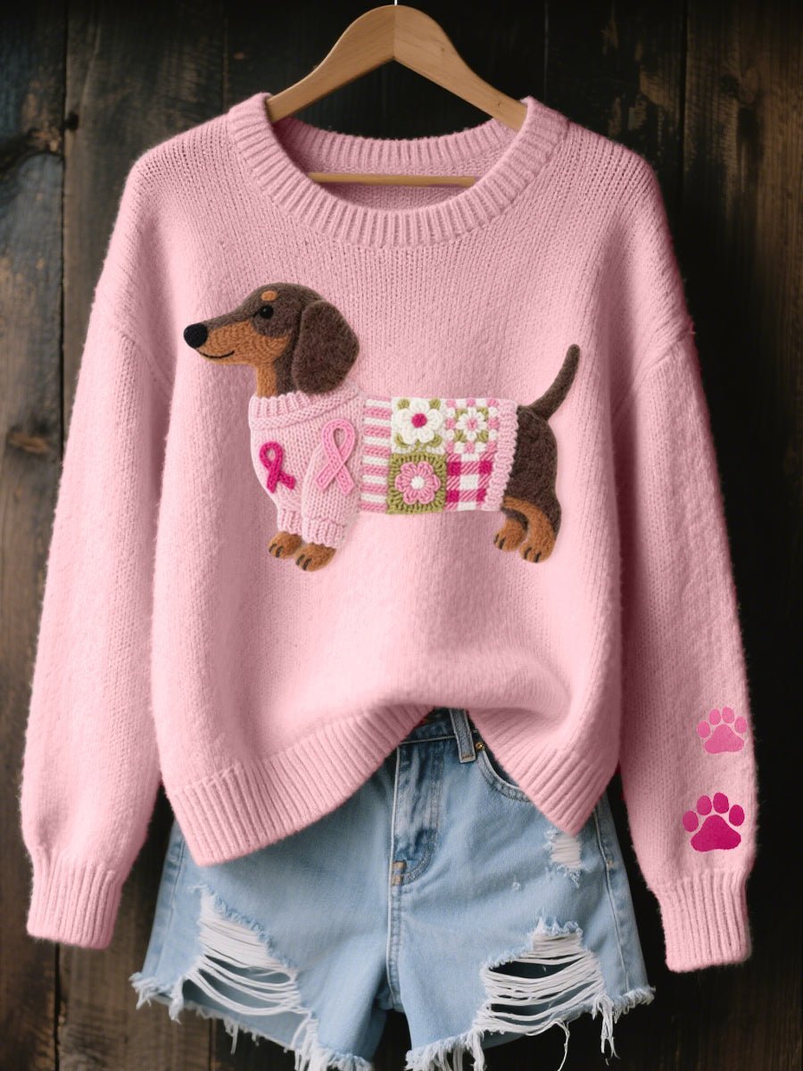 Julie | Playful Dachshund Knitted Sweater