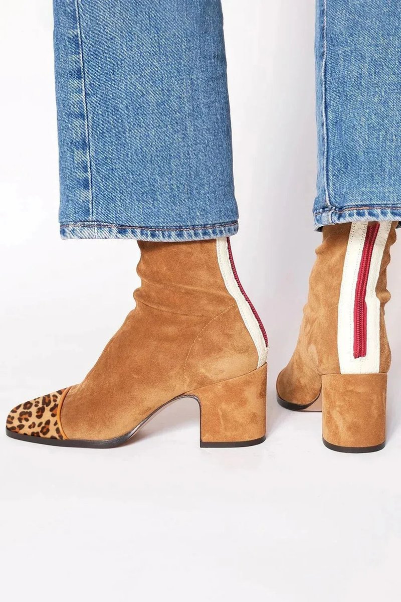 Florence | Women's Block Heel Suede Ankle Boots