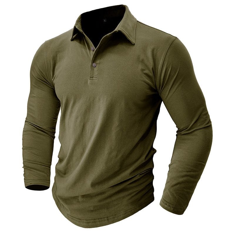 Damian | Premium Long-Sleeve Polo Shirts