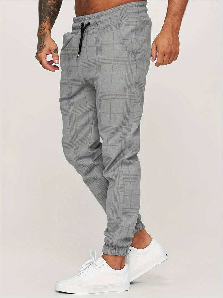 Elian | Modern Checked Jogger Pants
