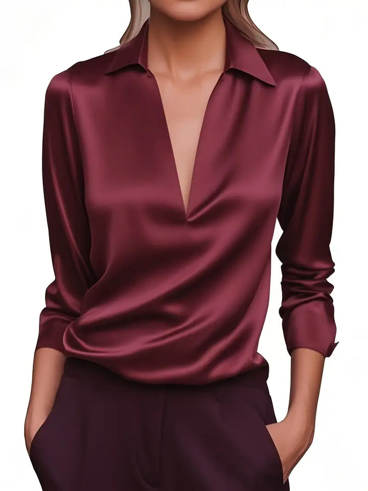 Eva™ | Premium V-Neck Blouse