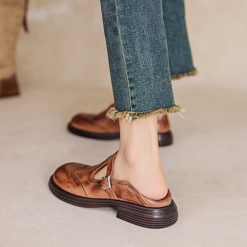 Madelyn | Chic Vintage-Inspired Strap Loafers