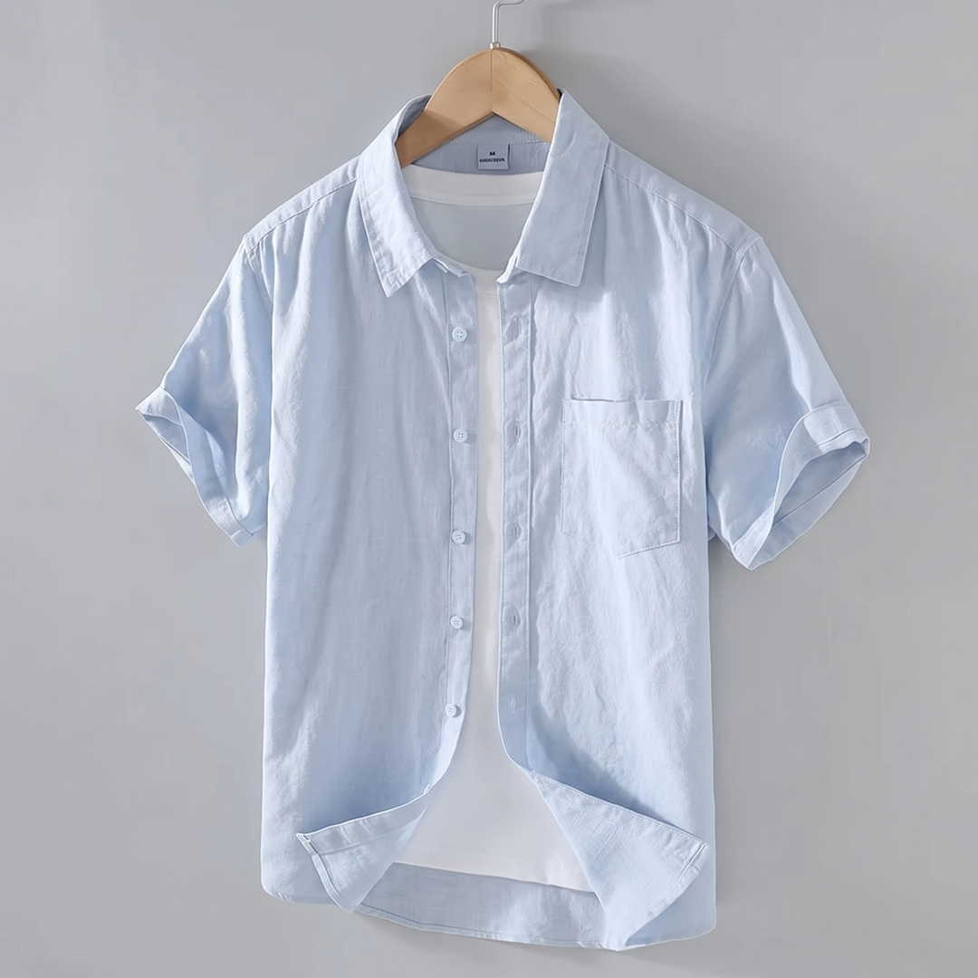 Nathan | Relaxed Fit Breathable Cotton Shirt