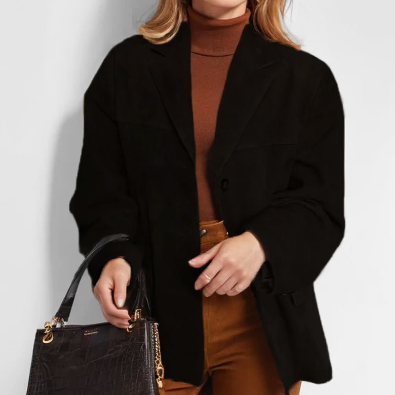 Alice | Urban Loose Fit Style Leather Jacket