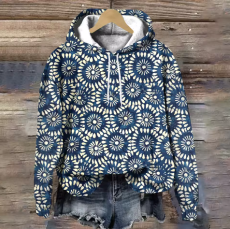 Remi | Cozy And Stylish Jacquard Knit Hoodie