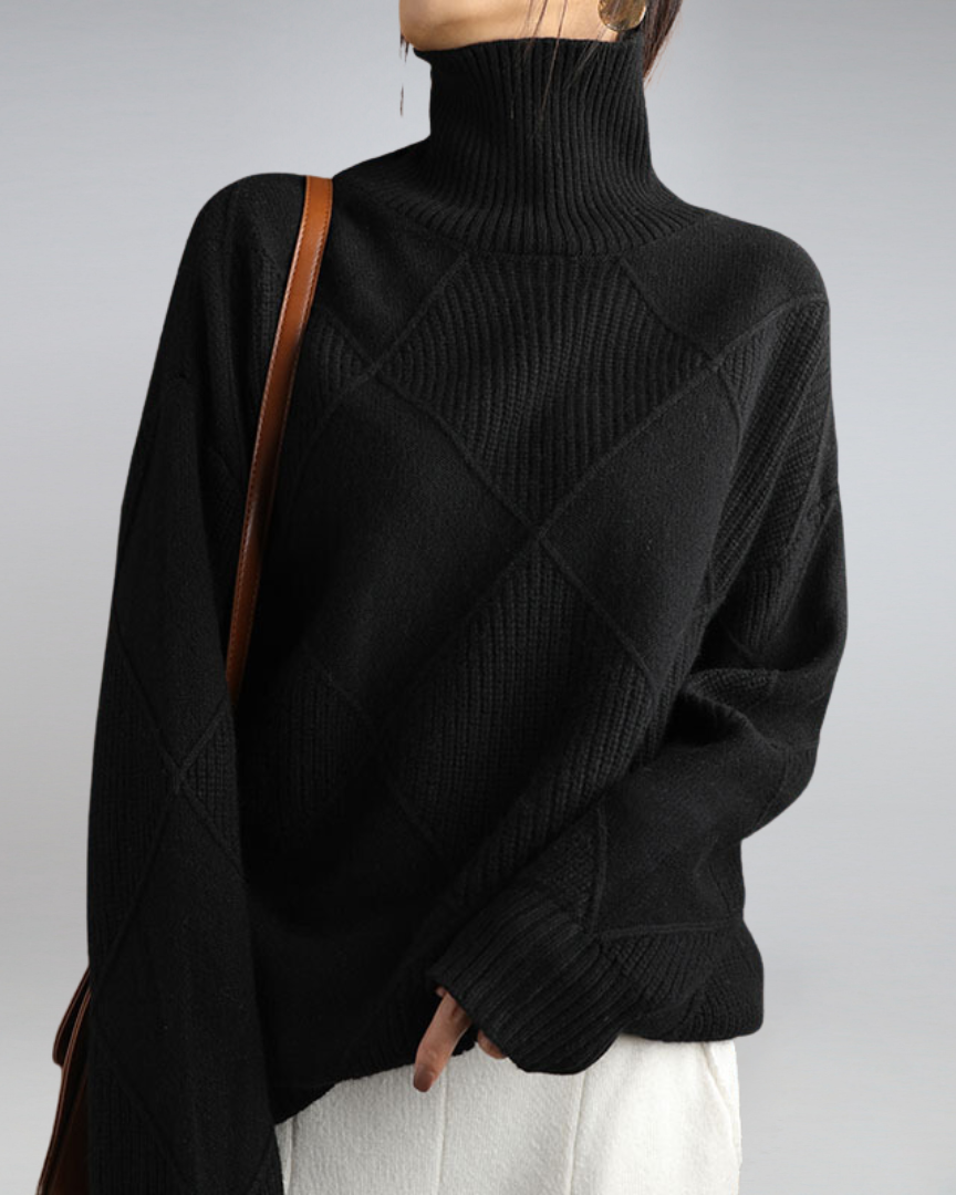 Anika | Refined And Versatile Turtleneck Knit Sweater