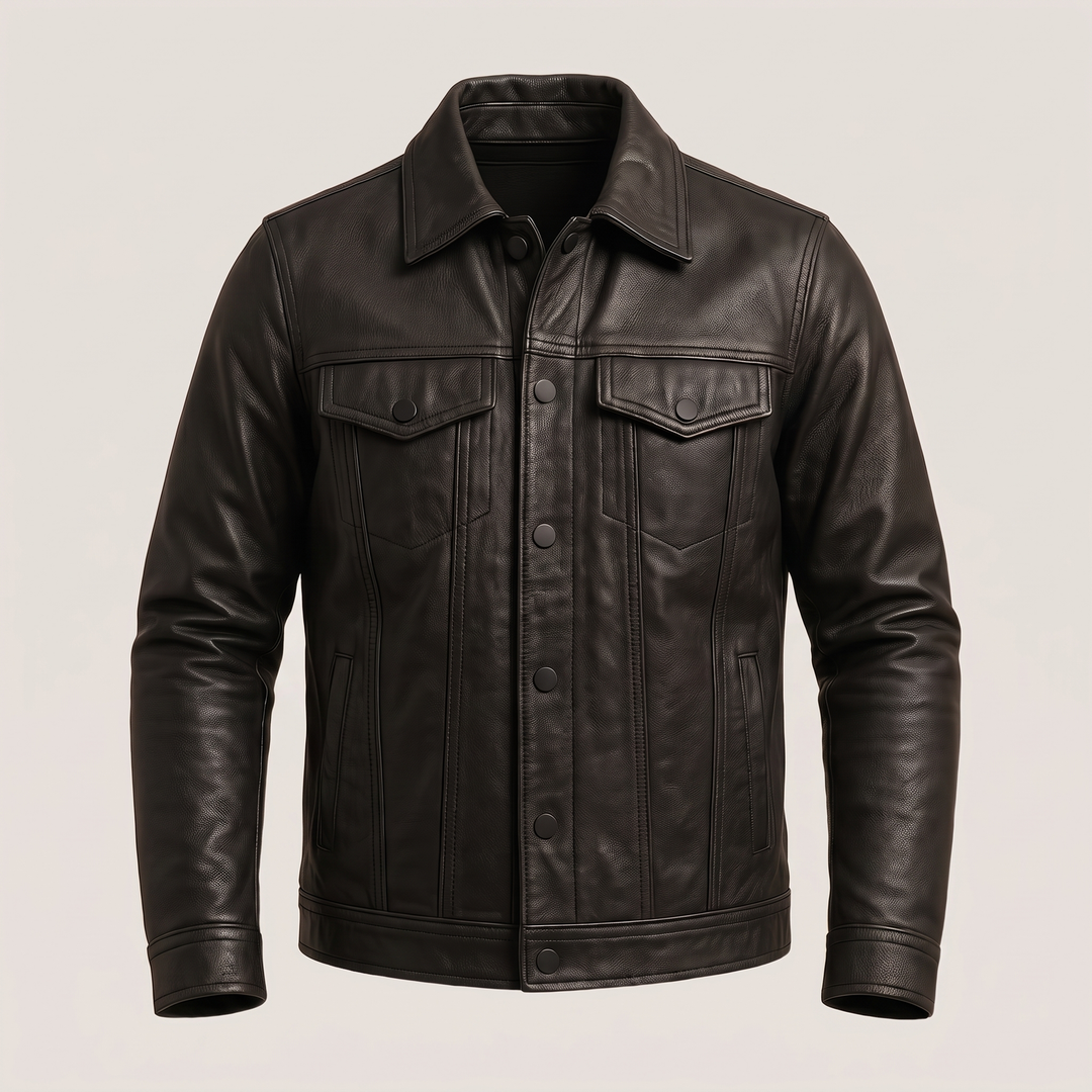 Ridge | Classic Style Leather Rider Jacket