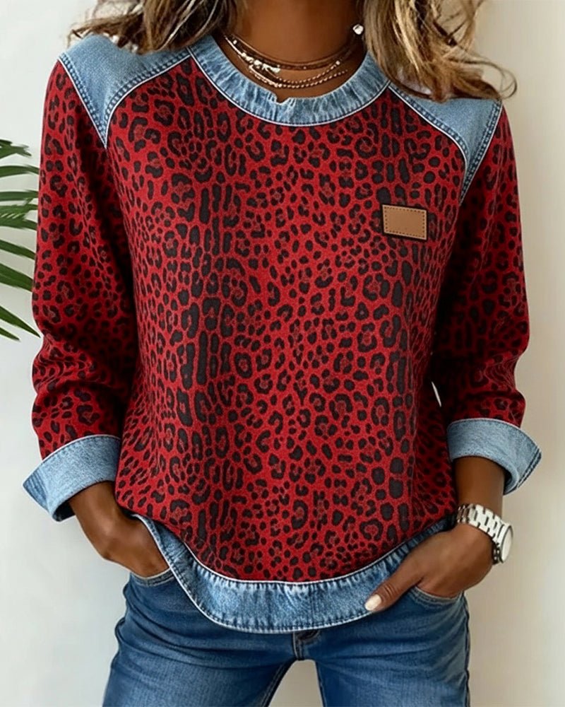 Harper | Chic And Bold Leopard Print Sweater
