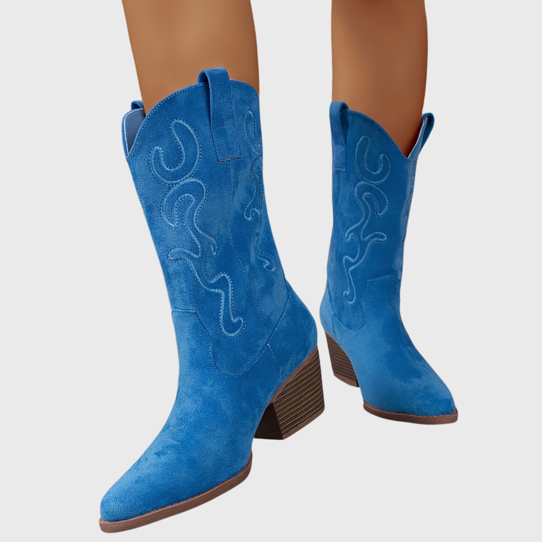 Lena | Stylish And Comfortable Wide-Calf Cowboy Boots