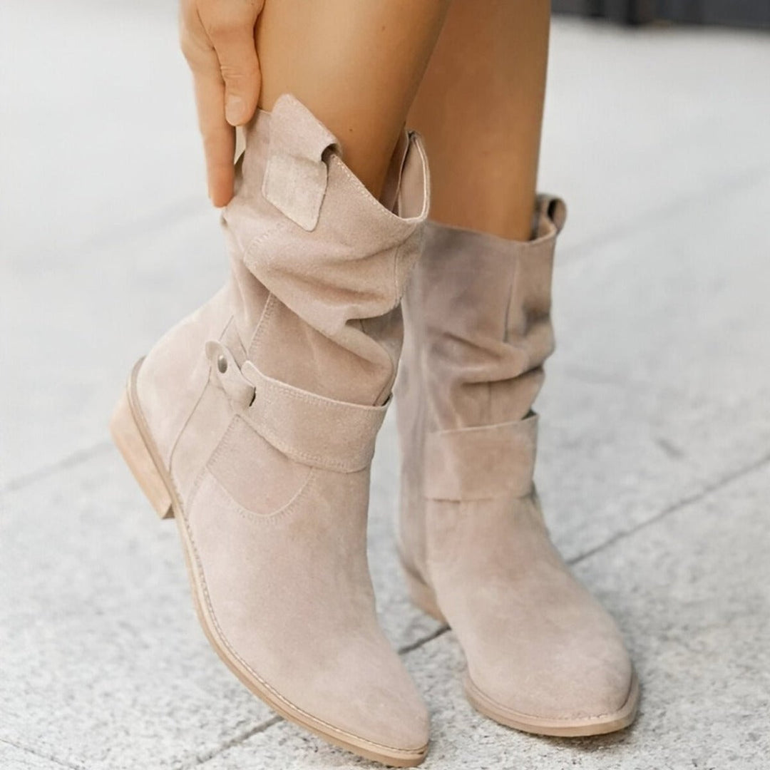 Evelyn | Women's Slouchy Faux Suede Knee-High Boots
