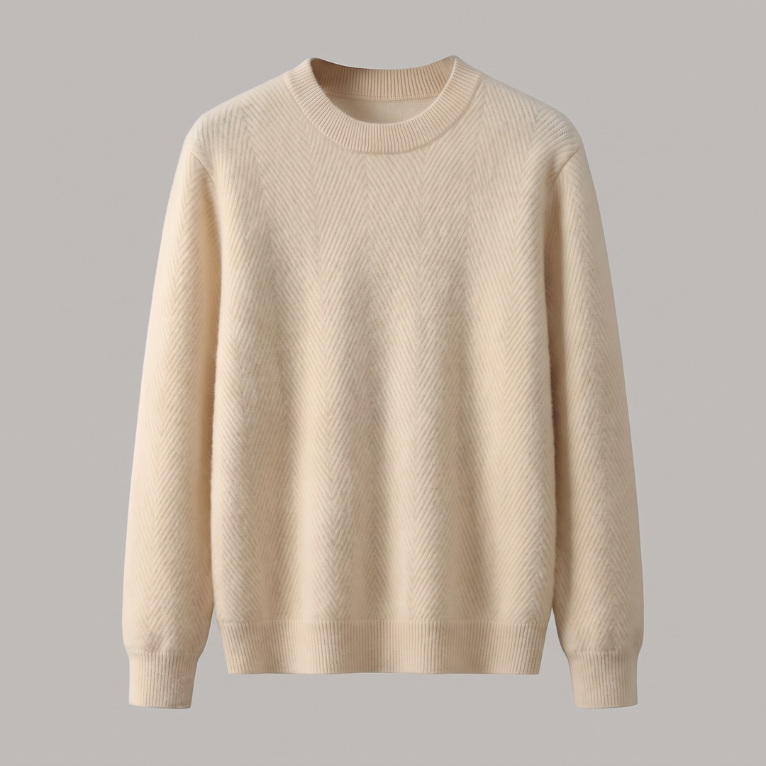 Grayson | Lightweight Textured Style Cashmere Knit Sweater