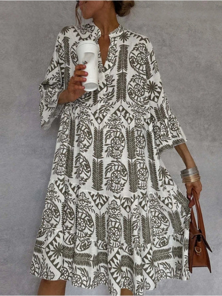 Juliette | Women's Floral Print Relaxed Tunic Dress