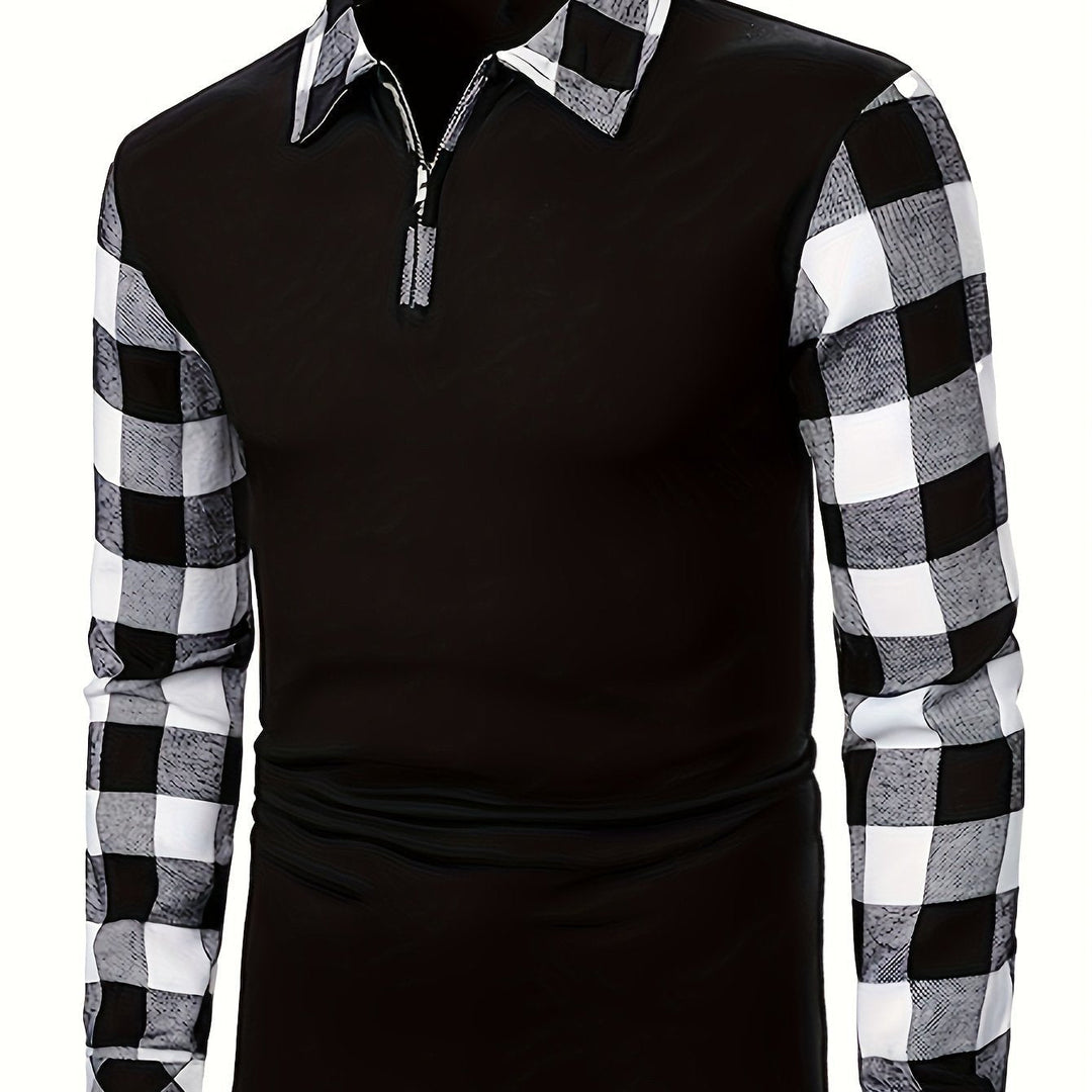Adrian | Refined Half-Zip Contrast Lumberjack