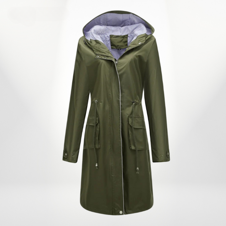 Charlotte | Women's Hooded Mid-Length Anorak Coat