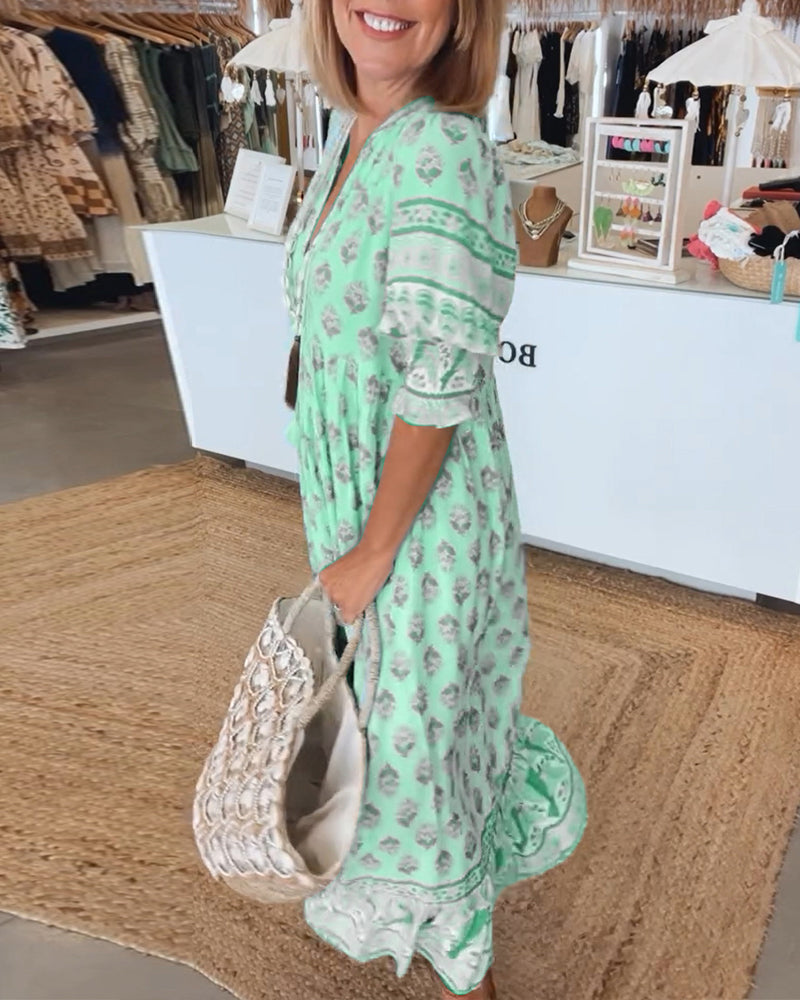AVALISSEA – WHISPERING BOHO MIDI DRESS