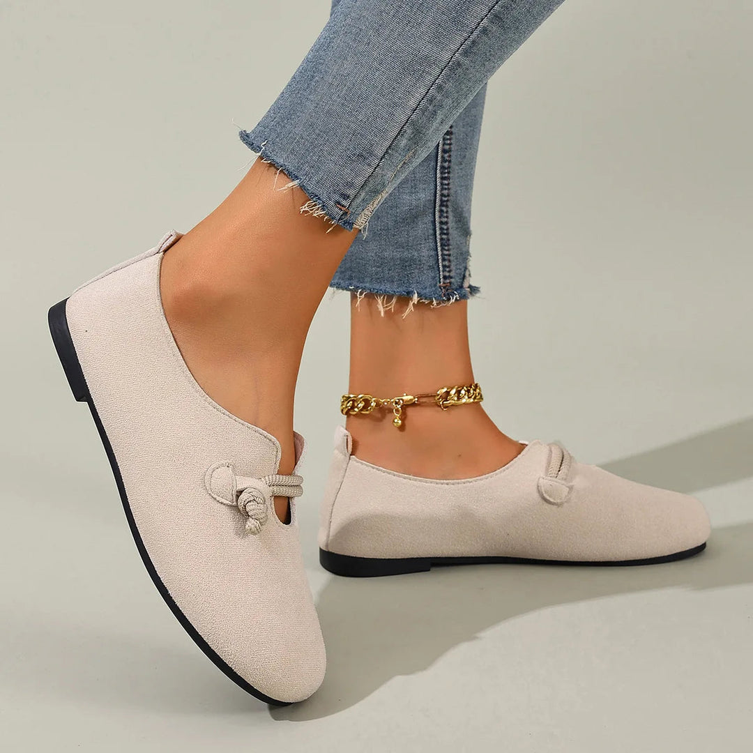 Adeline | Retro Round Toe Shallow Loafers