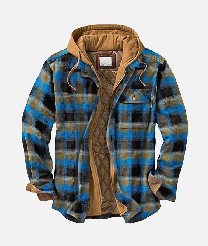 ELANITHRA – PLAID PATCHWORK JACKET