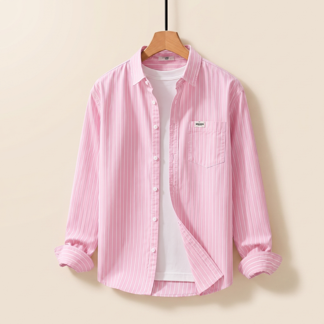 Joshua | Classic and Comfortable Style Striped Cotton Shirt