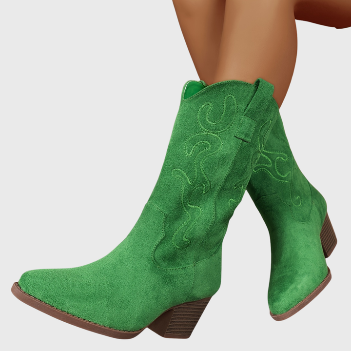 Lena | Stylish And Comfortable Wide-Calf Cowboy Boots