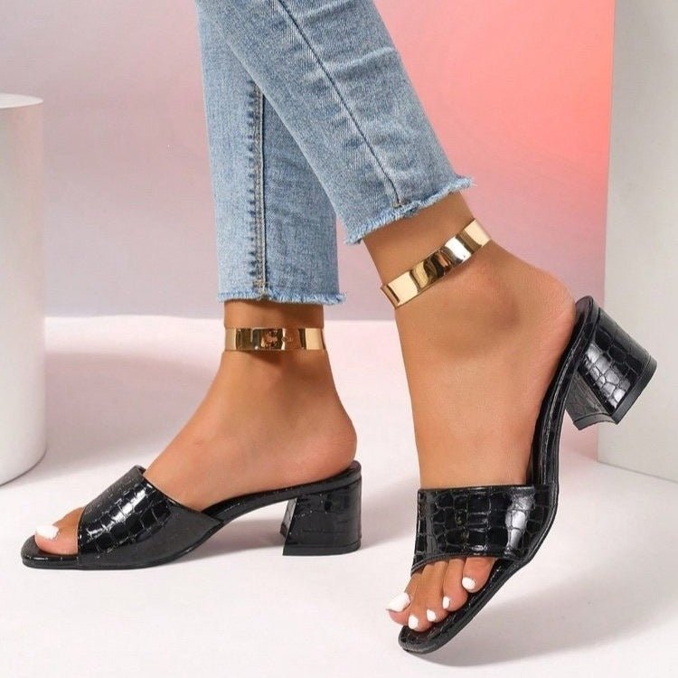 Kathryn | Elegant Open-Toe Style Block Heel Sandals