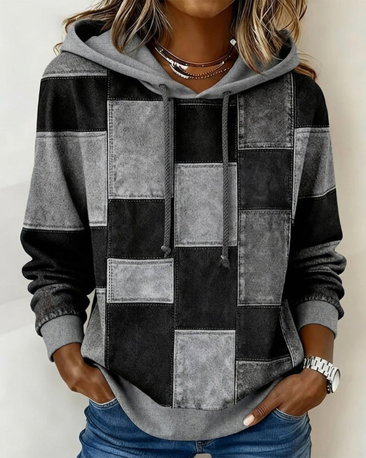 Lydia | Cozy And Artistic Patchwork Hoodie