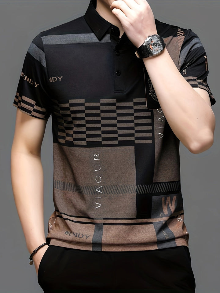 Marcus | Modern Colorblock Tailored Polo Shirt