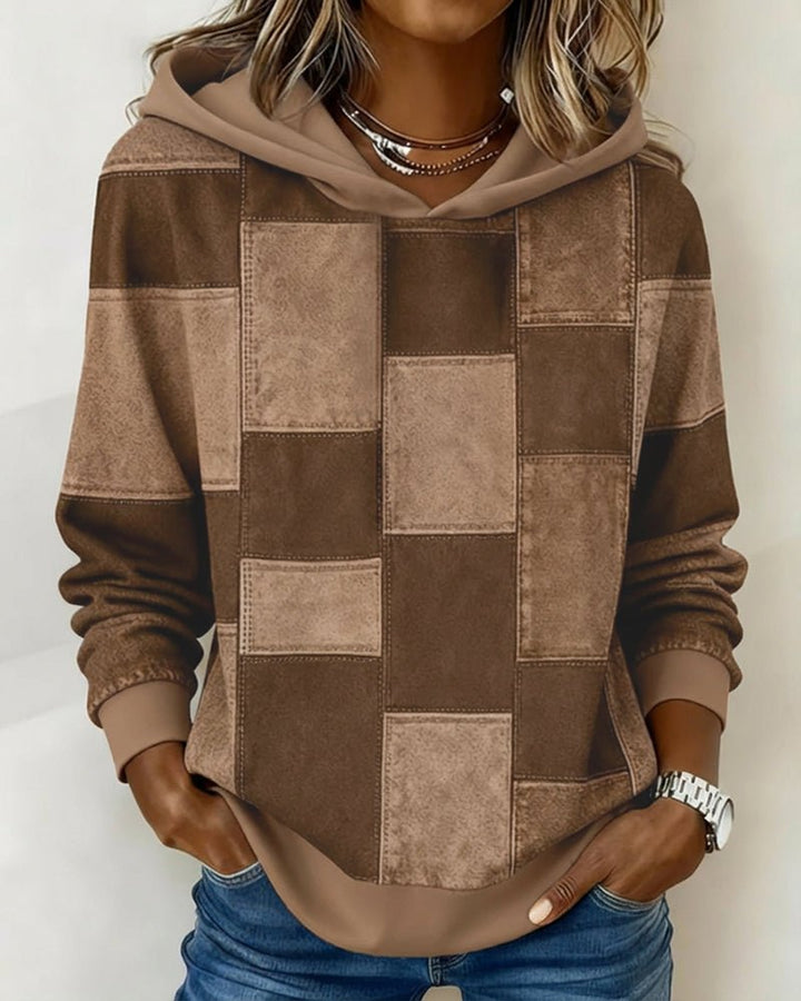Lydia | Cozy And Artistic Patchwork Hoodie