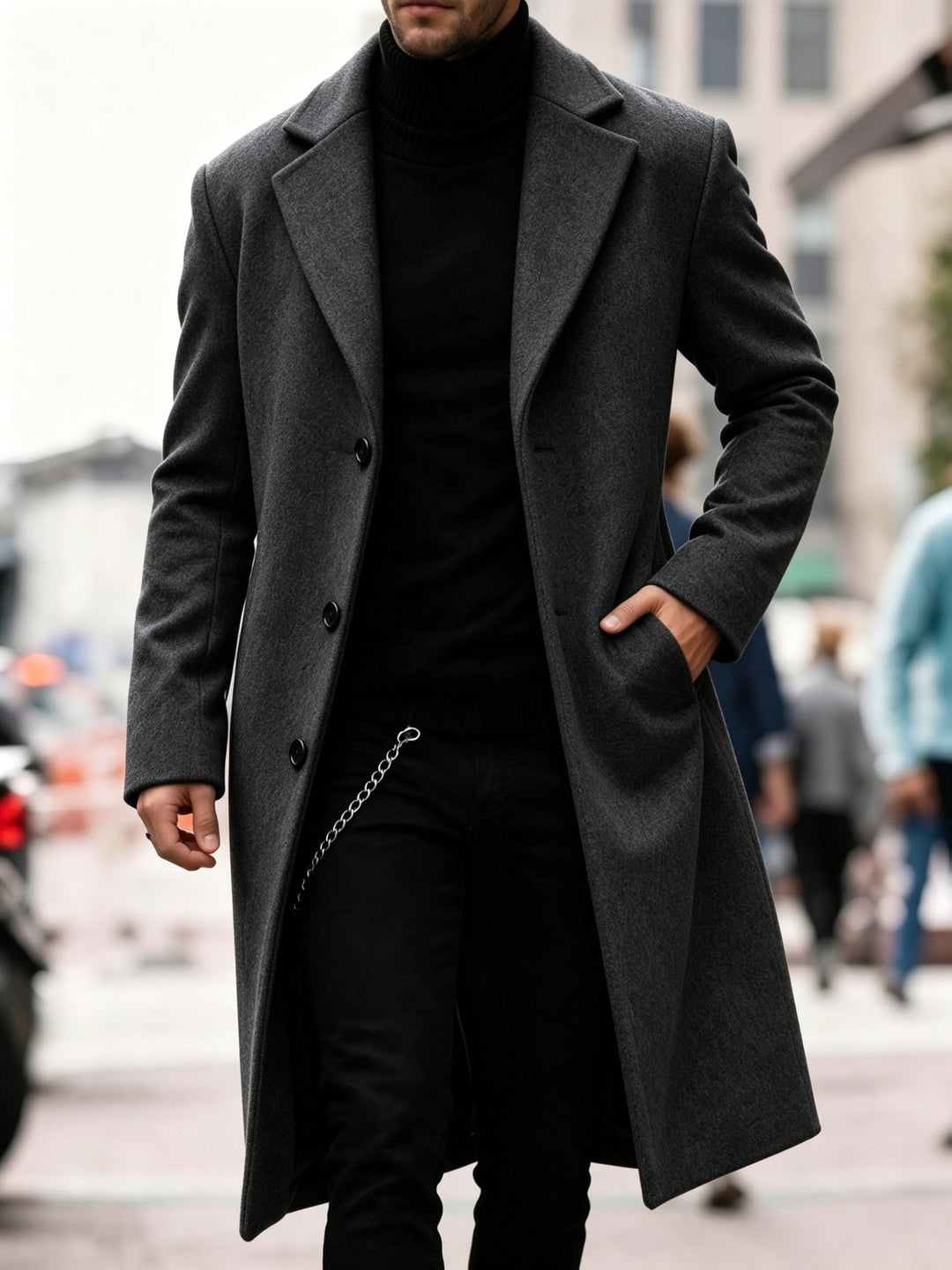 Adrian | Refined Long Trench Coat