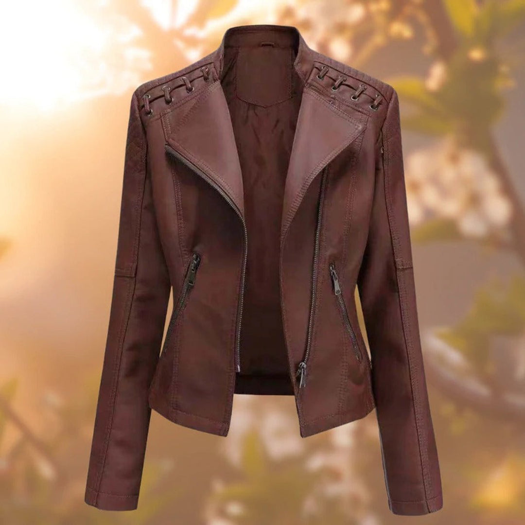 Cataleya | Stylish And Edgy Biker Faux Leather Jacket