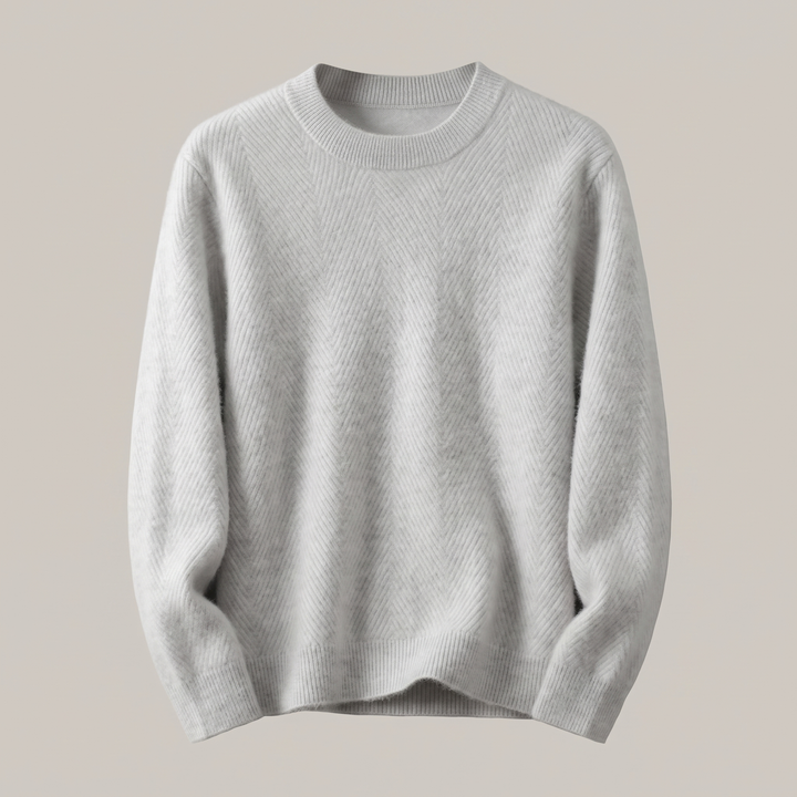 Grayson | Lightweight Textured Style Cashmere Knit Sweater