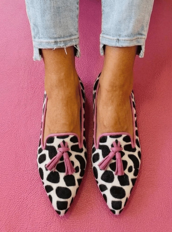 Gloria | Women's Pointed-Toe Tassel Loafers