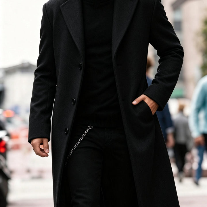 Adrian | Refined Long Trench Coat