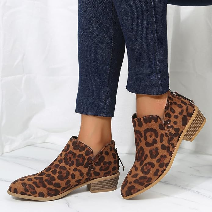 Riley | Women's Wedge Heel Pointed Toe Ankle Boots