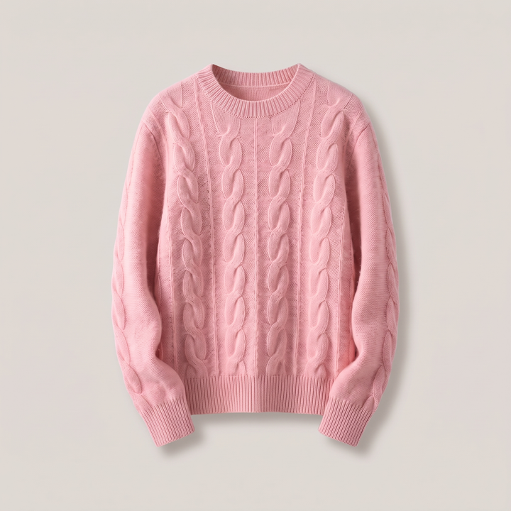 Eloise | Comfortable Cable Style Knit Sweater